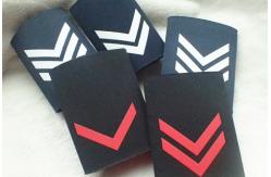 China Military Epaulets Custom Screen Printing Uniform , Blue Shoulder Board Epaulette supplier