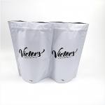 Matte White Large Capacity Powder Packaging Bag Lined Aluminum Foil With Zipper for sale