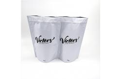 China Matte White Large Capacity Powder Packaging Bag Lined Aluminum Foil With Zipper supplier