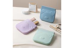 China Mini Silicone Cosmetic Bag Washable Odorless Multi Function supplier