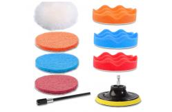 China 25Pcs Car Cleaning Drill Brush Set 1.5kg Buffing Sponge Pads M10 supplier