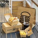 Customized printing hamburger box customized takeaway box eco-friendly hamburger packaging box for sale