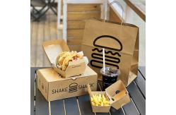 China Customized printing hamburger box customized takeaway box eco-friendly hamburger packaging box supplier