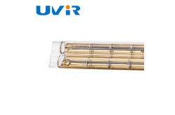 China 3500W Infrared Heating Element Tube Gold Short Wave For Dry Equipment supplier