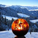 6mm Thickness Round Fire Bowl Outdoor Fireplace With 1 Year Warranty for sale