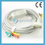 Schiller 12 lead ecg cable,Snap type,IEC,AT1,AT2,AT3... for sale