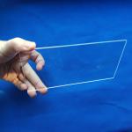 Punching Clear Quartz Glass Plate High Transmission Protect Transparent For UV Light for sale