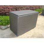Grey Resin Wicker Storage Box