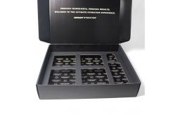 China Order Black Cardboard Mailer Box Custom With Logo And Insert supplier