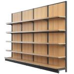Liquor Bakery Bookcase Wooden Shop Shelving Units Floor Supermarket Metal for sale