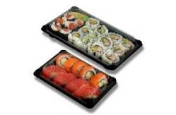 China Biodegradable Plastic Sheet Pineapple Food Cake Catering Packing Tray supplier