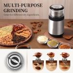 Transparent Lid Espresso Coffee Maker SS304 Cup Coffee Bean Flat Burr Espresso Grinder
