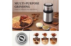 China Transparent Lid Espresso Coffee Maker SS304 Cup Coffee Bean Flat Burr Espresso Grinder supplier