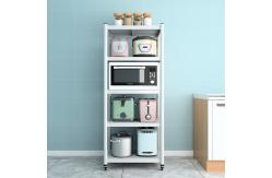 China Multi Size Five Layers White Movable Steel Shelf Rack supplier