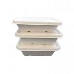 Eco Friendly Compostable 750ml Sugarcane Bagasse Take Out Containers With Lid