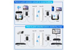 China 24V PoE Adapter 2 RJ45 LAN Ethernet PTP Wireless Bridge 14dBi 5ghz 3km supplier