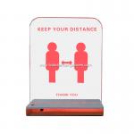 Acrylic Response Time 5ms LED Warning Sign for sale