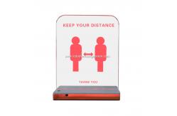 China Acrylic Response Time 5ms LED Warning Sign supplier