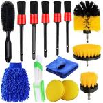 PP Car Cleaning Brush Kit 14pcs For Detailing Washing for sale