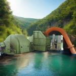 High Power Pelton Turbine Generator 100kw-50mw Brushless Excitation Mode Stainless Steel for sale