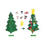 Toddler Friendly Home Decorations 31pcs Diy 3d Felt Christmas Tree for sale