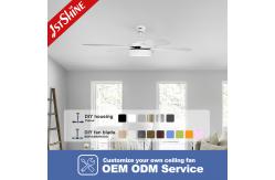 China 52inch 6 Speeds Remote LED Ceiling Fan With 5 ABS Blades supplier