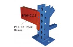 China Roll Formed Steel Warehouse Racking Beams With End Clip / Removable Safety Pins supplier
