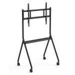 New Arrive Interactive Whiteboard Stand Movable 42 To 75 Inch TV Monitor Lifting Mobile Stand Max Bearing 60KGS Powerfull Wheels Easy Move For Interactive Whiteboard Mobile Stand for sale