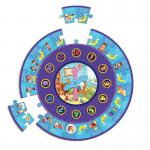 Pre School Learning My Daily Routine Round Baby Jigsaw Puzzles Clock Learning for sale