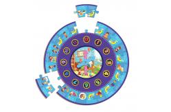 China Pre School Learning My Daily Routine Round Baby Jigsaw Puzzles Clock Learning supplier