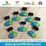 olorful Rectangle Plastic Sheet W/Custom Logo Office Binder Clips