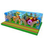 Big Kids Inflatable Bounce House Animals World Tiger And Palm Trees EN14960 for sale
