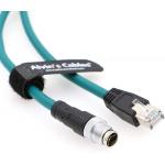 Ethernet Cable for Cognex in Sight 8200 8400 Series M12 8 Position X Code to RJ45 Shielded Cord for Industrial Camera for sale