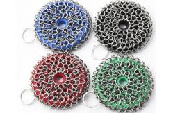 China Soap Shape Silicone & Chainmail Scrubbing Pad supplier