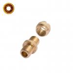 Ra3.2 Knurling Metal Cnc Machined Parts 400mm Dia Sandblasted Threading Copper