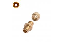 China Ra3.2 Knurling Metal Cnc Machined Parts 400mm Dia Sandblasted Threading Copper supplier