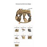 K9 Soft Reflective Custom Pet Harness Tactical Adjustable Cat Dog Harness Vest Set