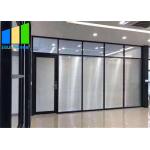 Soundproof Office Demountable Glass Partition Wall System American Standard for sale