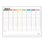 Personalised Horizontal Magnetic Fridge Calendar Monthly Notepad for sale