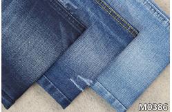 China 10.2Oz Cotton Polyester Spandex Denim Fabric With Crosshatch supplier