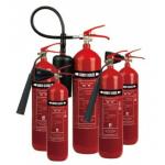 China Multipurpose 2kg Portable Co2 Fire Extinguisher Copper Valves With Chrome Plated for sale