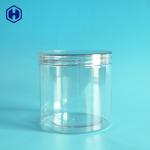 Customized Aluminium Lid 740ML 24OZ Clear Plastic Cans for sale