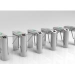 Mechanical Drive Tripod Security Gates wire drawing AC220V With Card Reader