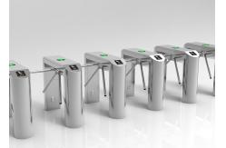 China Mechanical Drive Tripod Security Gates wire drawing AC220V With Card Reader supplier