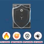 Yingbo Mechanical Lock Fireproof Safe Box Cement Material Fire Rating 2 Hours