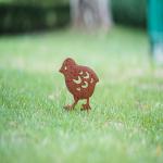 Outdoor Ground Metal Mini Decorative Garden Classical Chick Stake for sale