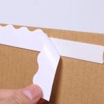 Wave Edge Double Sided Zipper Tape Clear 80microns For Carton Packing for sale