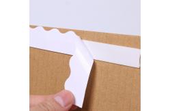 China Wave Edge Double Sided Zipper Tape Clear 80microns For Carton Packing supplier