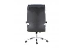 China Black Executive Office Chair Rolling Swivel PU Leather Chair supplier