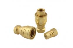China Hydraulic 800psi 2 Brass Quick Release Coupling For Fluid supplier